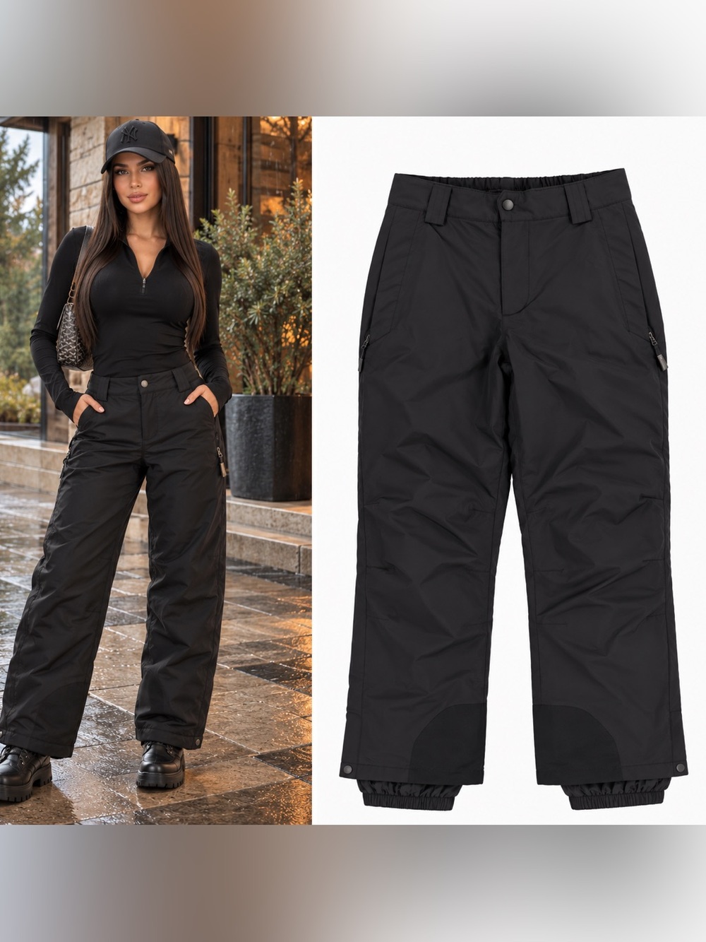 L.L.Bean Wildcat Waterproof Insulated Snow Pants Women’s S Regular Black Ski